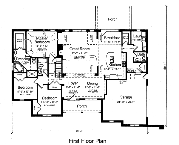 European Floor Plan - Main Floor Plan #46-518