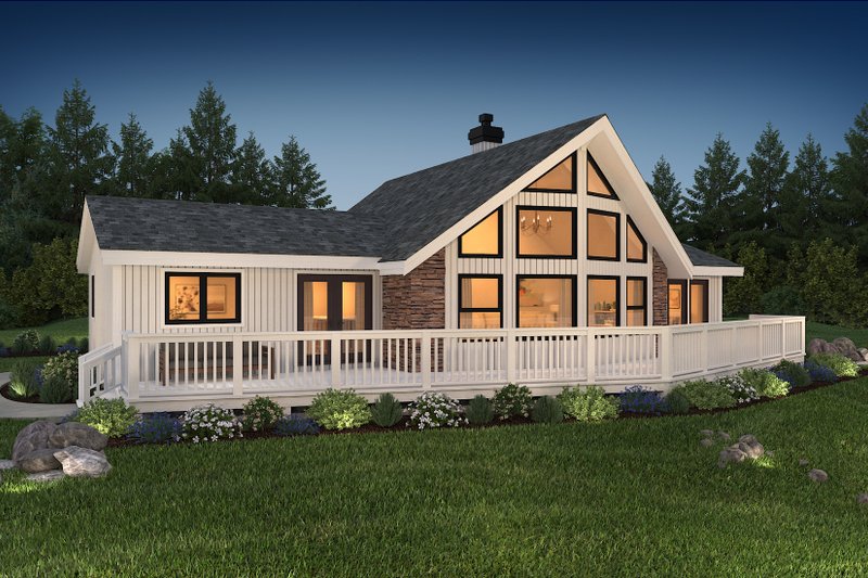 Home Plan - Cabin Exterior - Front Elevation Plan #47-880