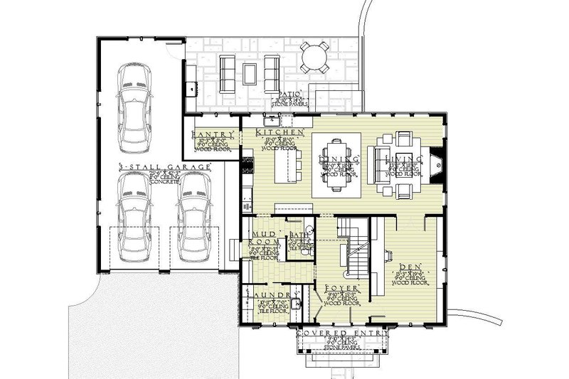 Dream House Plan - Floor Plan - Main Floor for Traditional House Plan #901-153 - 4 bed, 3.5 bath