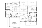 Ranch Style House Plan - 3 Beds 2.5 Baths 2379 Sq/Ft Plan #54-565 