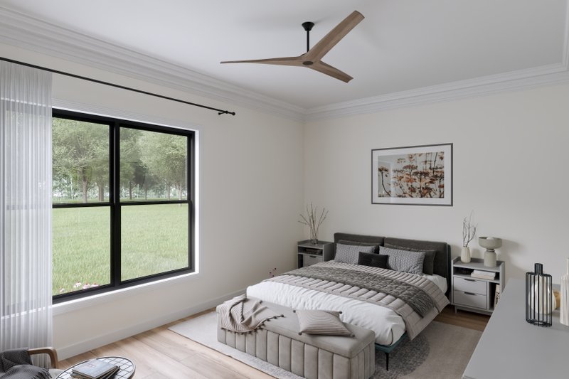 Dream House Plan - Interior - Bedroom for Cabin House Plan #1089-51 - 2 bed, 2 bath