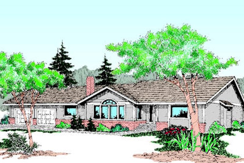 Dream House Plan - Traditional Exterior - Front Elevation Plan #60-201