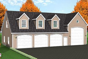 Country Exterior - Front Elevation Plan #75-205