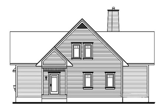 Exterior - Front Elevation 4 for Traditional House Plan #23-851 - 3 bed, 3.5 bath