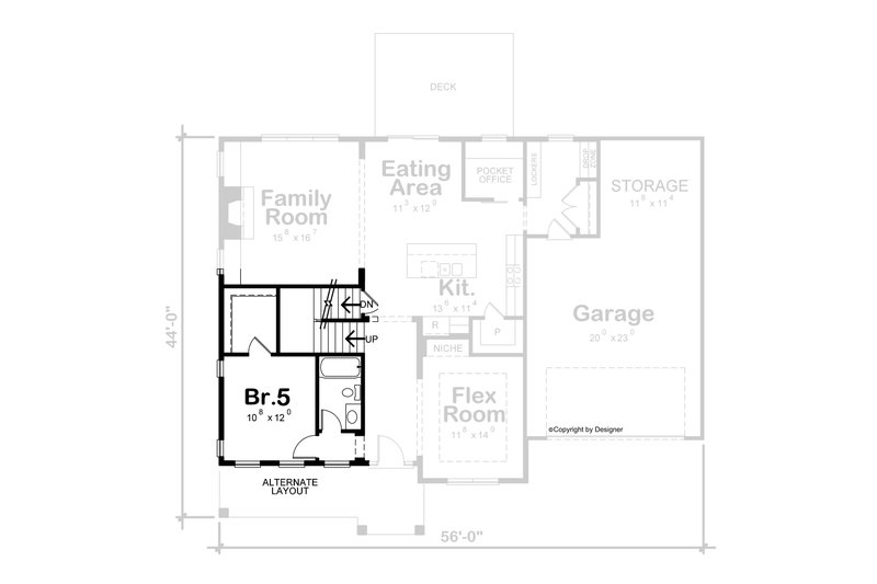 Dream House Plan - Floor Plan - Other Floor for Traditional House Plan #20-2526 - 4 bed, 2.5 bath