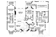 Mediterranean Style House Plan - 5 Beds 7.5 Baths 6679 Sq/Ft Plan #420-192 