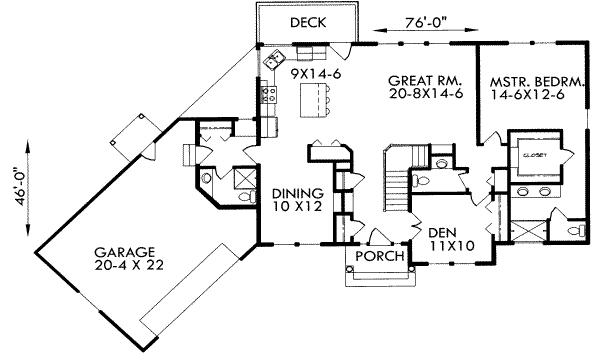 Traditional Floor Plan - Main Floor Plan #303-331