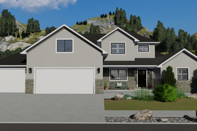 Home Plan - Traditional Exterior - Front Elevation Plan #1060-25