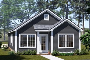 House Blueprint - Cottage Exterior - Front Elevation Plan #513-2376