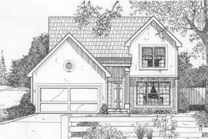 European Exterior - Front Elevation Plan #6-195