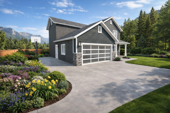 Exterior - Front Elevation 4 for Traditional House Plan #1060-455 - 3 bed, 2 bath