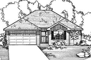 Ranch Exterior - Front Elevation Plan #31-110