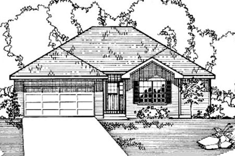 House Blueprint - Ranch Exterior - Front Elevation Plan #31-110