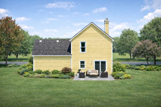 Exterior - Rear Elevation for Cottage House Plan #20-1209 - 3 bed, 2.5 bath