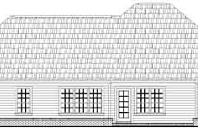 Dream House Plan - Exterior - Rear Elevation for European House Plan #21-171 - 3 bed, 2 bath