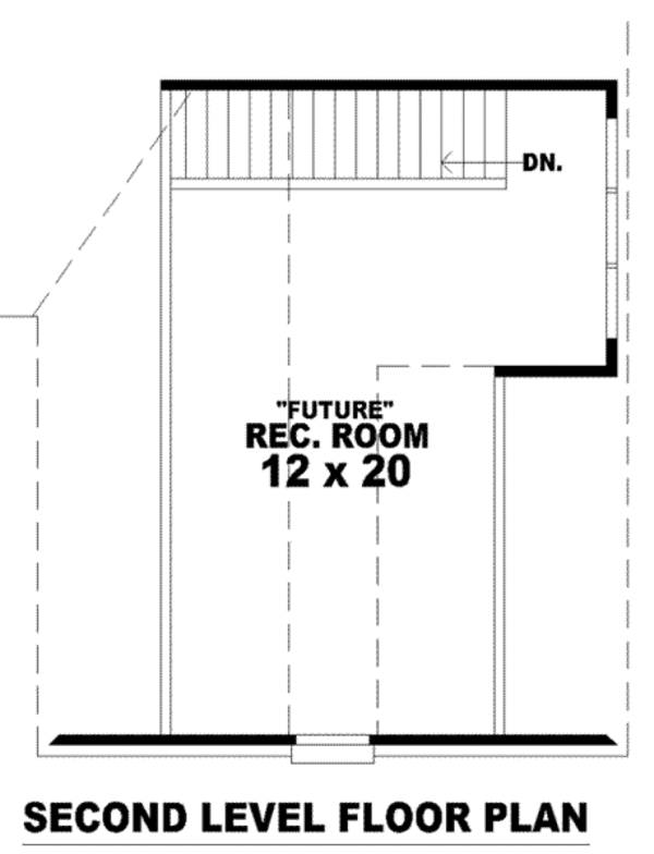 Southern Floor Plan - Upper Floor Plan #81-1068