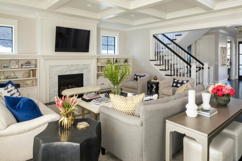 Home Plan - Interior - Family Room for Farmhouse House Plan #51-1212 - 4 bed, 3.5 bath