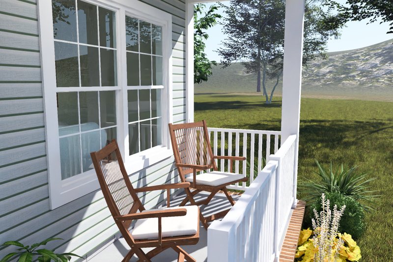 Home Plan - Exterior - Other Elevation 4 for Cottage House Plan #513-2496 - 3 bed, 2 bath