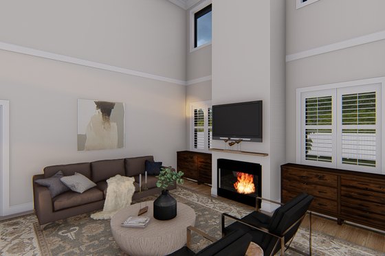 Interior - Family Room 1 for Craftsman House Plan #1060-134 - 4 bed, 2.5 bath