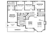 Traditional Style House Plan - 4 Beds 2 Baths 1767 Sq/Ft Plan #18-1018 