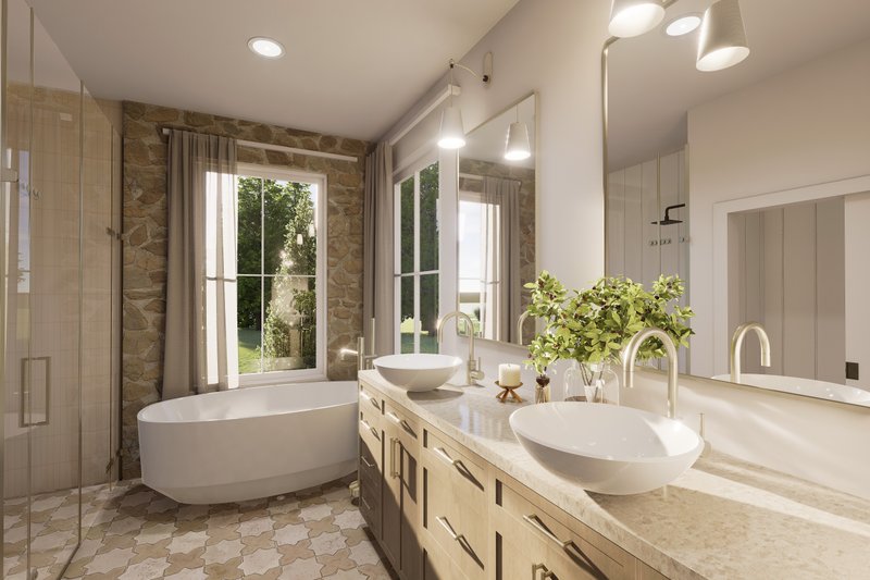 Dream House Plan - Interior - Master Bathroom 1 for Ranch House Plan #23-2837 - 4 bed, 3 bath