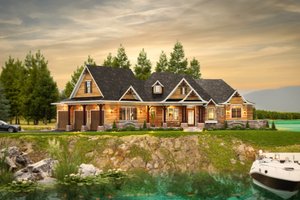 Dream House Plan - Exterior - Front Elevation for Cottage House Plan #54-723 - 2 bed, 2.5 bath