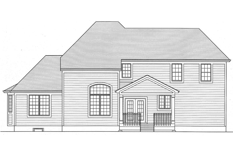 Dream House Plan - Exterior - Rear Elevation for Country House Plan #46-793 - 4 bed, 2.5 bath