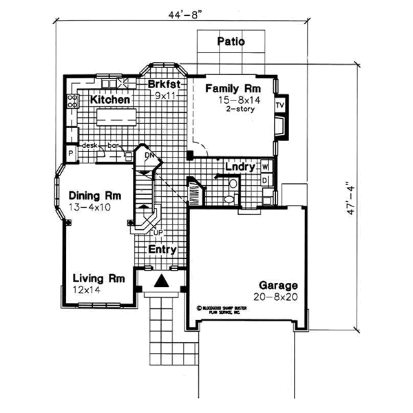 Traditional Floor Plan - Main Floor Plan #50-166