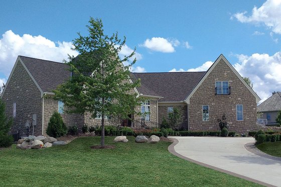 Exterior - Front Elevation 4 for European House Plan #20-2286 - 4 bed, 3.5 bath