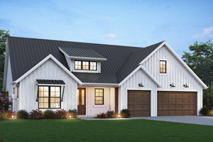 Farmhouse Exterior - Front Elevation Plan #48-1101