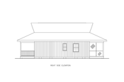 Contemporary Style House Plan - 4 Beds 2 Baths 1179 Sq/Ft Plan #54-665 