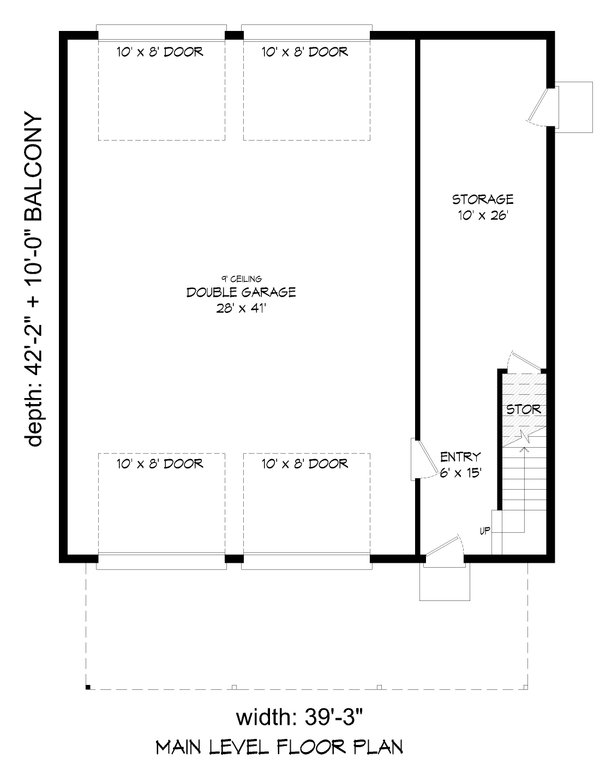 House Blueprint - Traditional Floor Plan - Lower Floor Plan #932-444