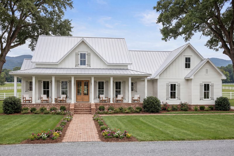 Dream House Plan - Exterior - Front Elevation 8 for Farmhouse House Plan #430-160 - 3 bed, 2.5 bath