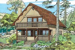 Exterior - Other Elevation for Cabin House Plan #47-111 - 3 bed, 2 bath