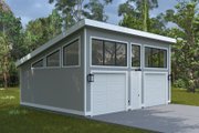 Contemporary Style House Plan - 0 Beds 0 Baths 720 Sq/Ft Plan #1060-284 