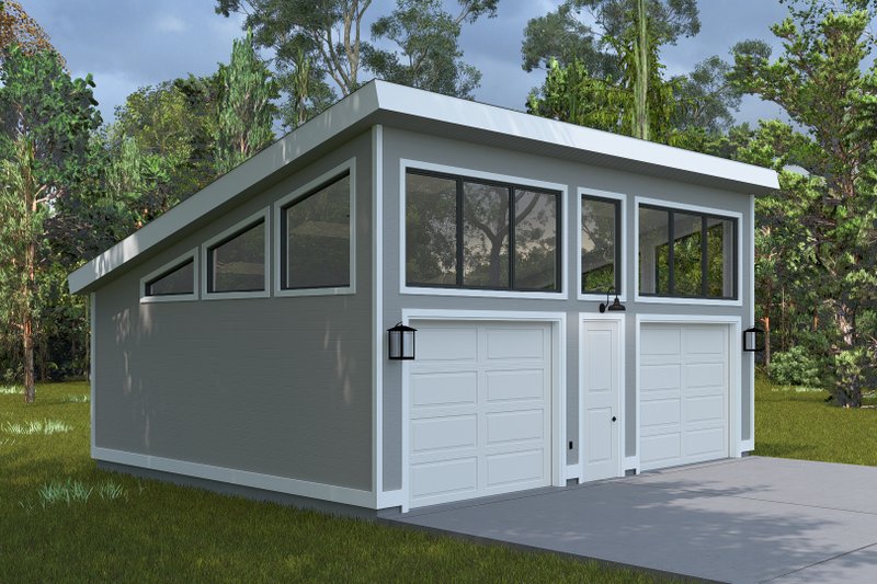 Dream House Plan - Exterior - Front Elevation 7 for Contemporary House Plan #1060-284, 0 bath