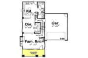 Craftsman Style House Plan - 3 Beds 2.5 Baths 1649 Sq/Ft Plan #20-1219 