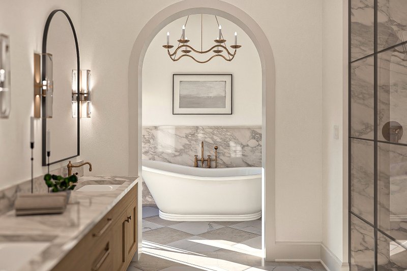 Home Plan - Interior - Master Bathroom for Cottage House Plan #455-562 - 3 bed, 3.5 bath
