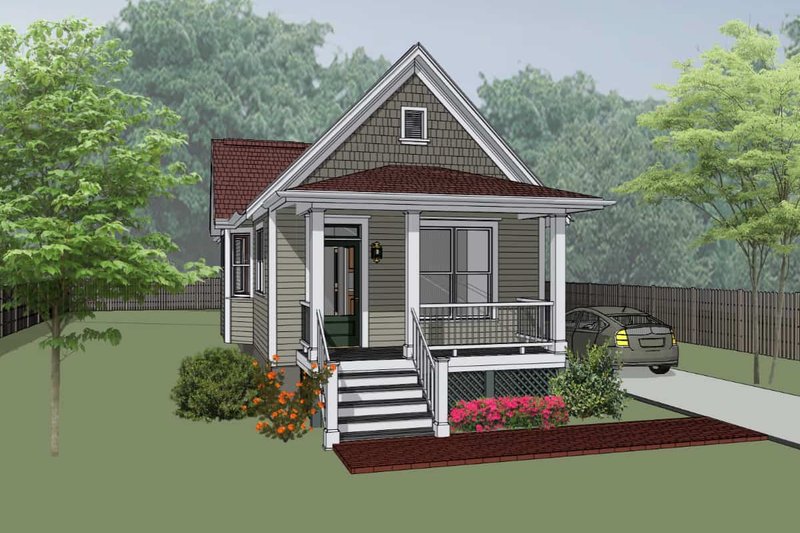 Cottage Style House Plan - 2 Beds 1 Baths 955 Sq/Ft Plan #79-104