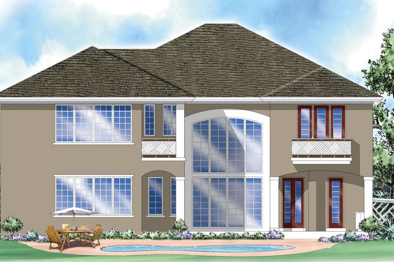 Dream House Plan - Exterior - Rear Elevation for Classical House Plan #930-288 - 5 bed, 5.5 bath