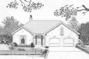 Ranch Exterior - Front Elevation Plan #6-157