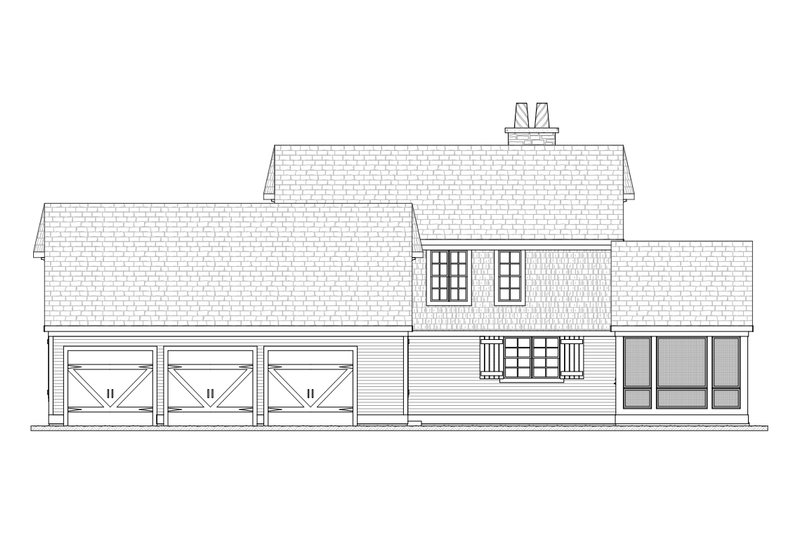 House Design - Exterior - Other Elevation 1 for Country House Plan #901-112 - 3 bed, 2.5 bath