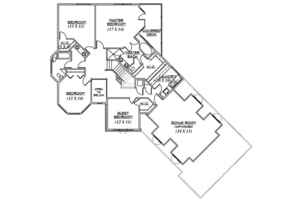 Floor Plan - Upper Floor for Victorian House Plan #5-204 - 5 bed, 2.5 bath