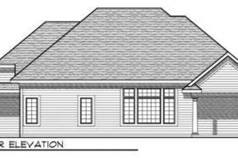 House Plan Design - Exterior - Rear Elevation for Traditional House Plan #70-726 - 3 bed, 2 bath