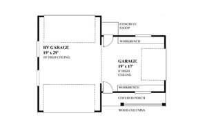 Floor Plan - Main Floor House Plan #118-123, 0 bath