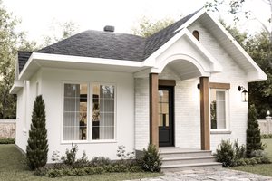Cottage Exterior - Front Elevation Plan #23-115