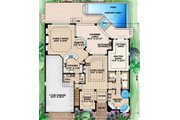 European Style House Plan - 4 Beds 3.5 Baths 3736 Sq/Ft Plan #27-424 