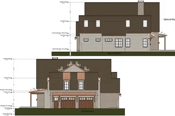Exterior - Other Elevation 4 for Modern House Plan #1116-54 - 4 bed, 4.5 bath