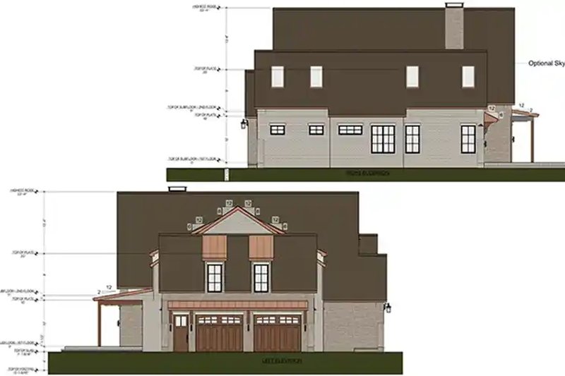 Dream House Plan - Exterior - Other Elevation 4 for Modern House Plan #1116-54 - 4 bed, 4.5 bath