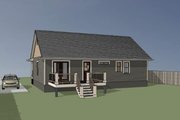 Country Style House Plan - 3 Beds 2 Baths 1092 Sq/Ft Plan #79-118 